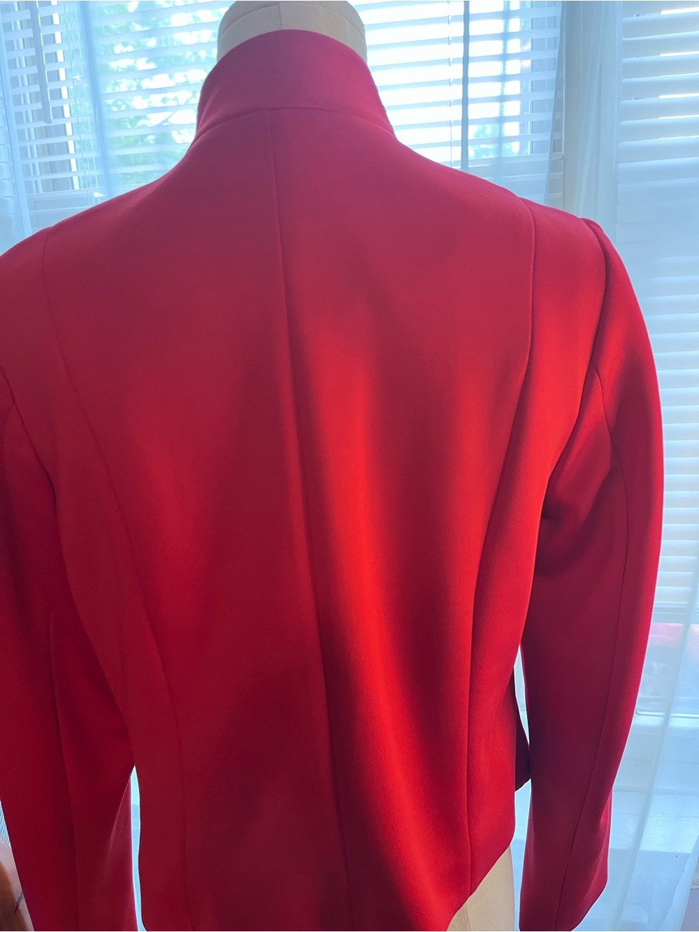Thalia Sodi Vibrant Red Open-Front Blazer - Picture 6 of 7